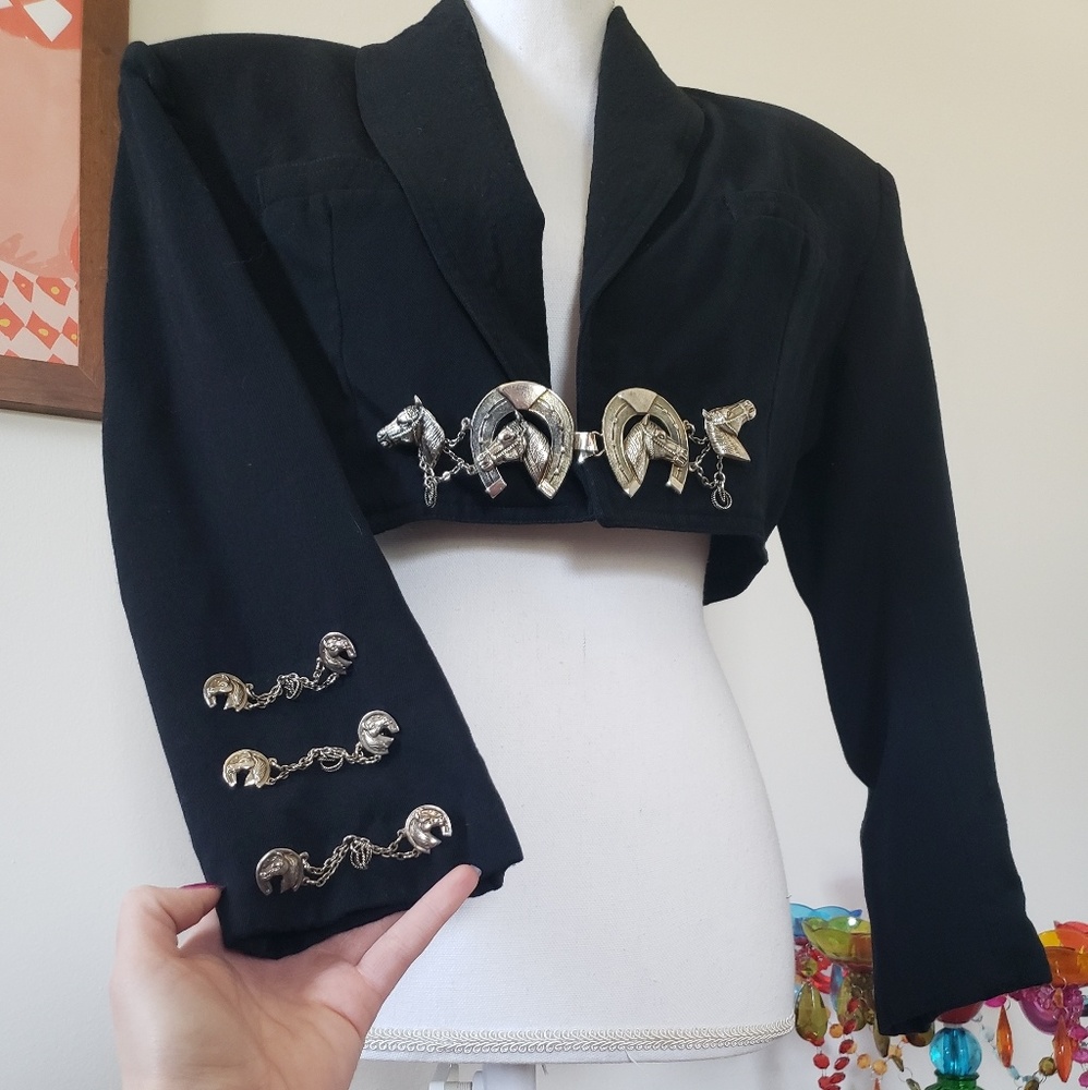 Vintage Cowgirl Southwestern Rodeo Cropped Jacket